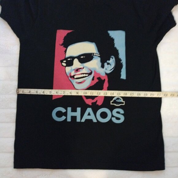 Jurassic Park Dr. Malcolm Ian "Chaos" large black t-shirt - Picture 6 of 8